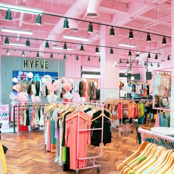 HYFVE Ladies Stylish Navy Utility Jacket with Gold Button Accents - Picture 4 of 17